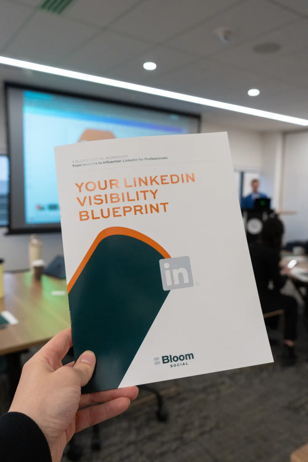 The printed LinkedIn Visibility Blueprint every attendee takes home