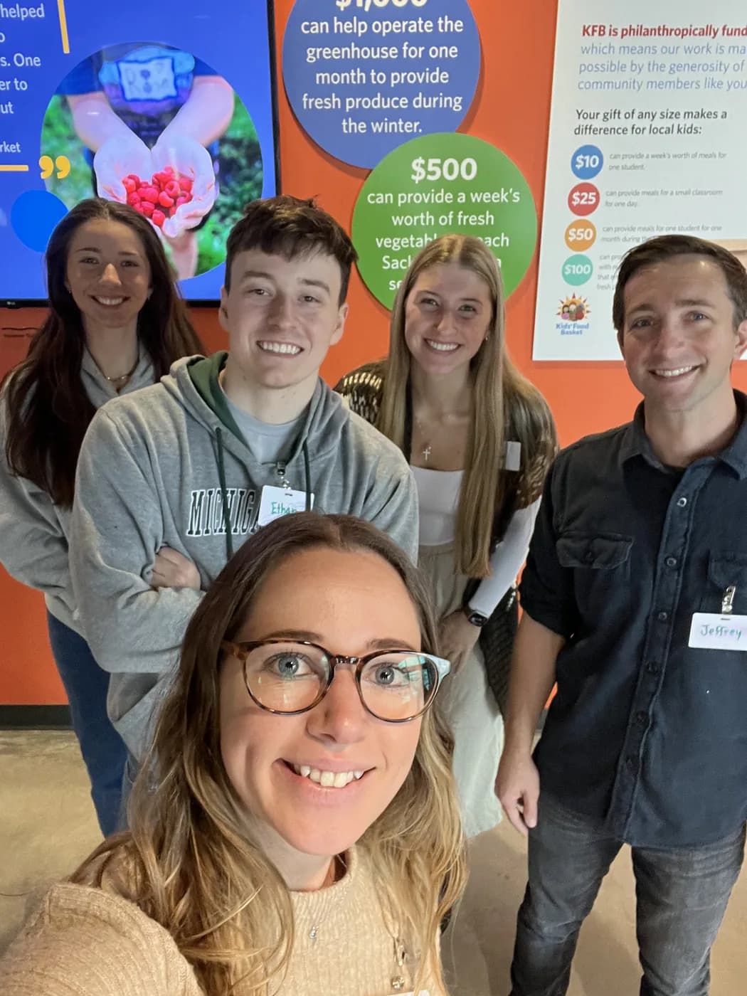 The Bloom Social team at Kids' Food Basket